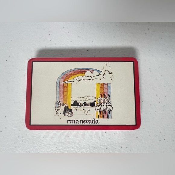 New Sealed Vintage Playing Cards Reno Nevada Rainbow Hong Kong - Picture 2 of 6